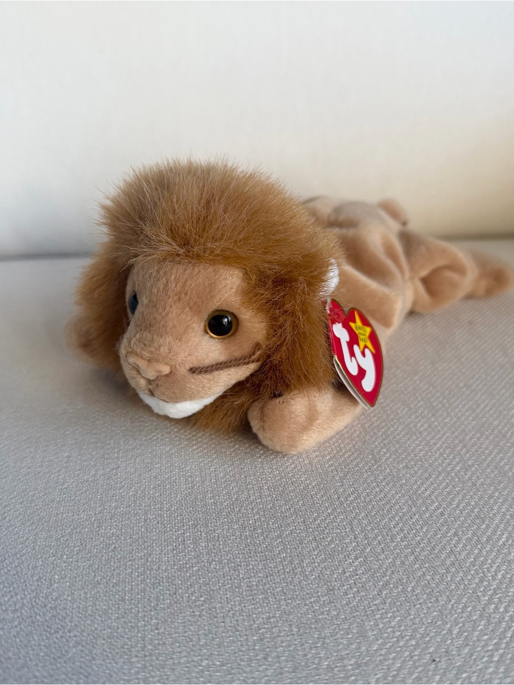 TY Beanie Baby Roary Lion Plush w/ Original Tag Excellent Condition